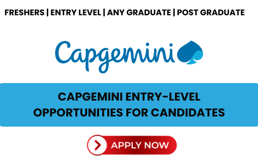 Capgemini Job Openings