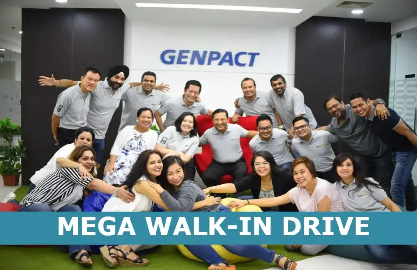 Genpact Mega Walk-In Drive on 28th July 2024