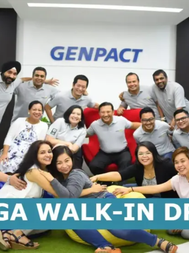 Genpact Mega Walk-In Drive on 28th July 2024